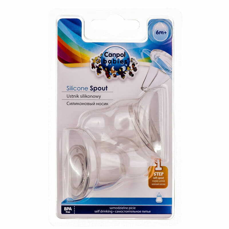 *Носик для пляшечки Canpol силіконовий 2 шт 