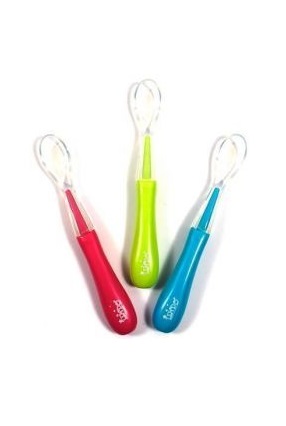 Ложка Lindo для годування силіконова від 3 міс.