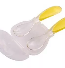 Набір Baby Team для годування (виделочка та ложечка) в футлярі