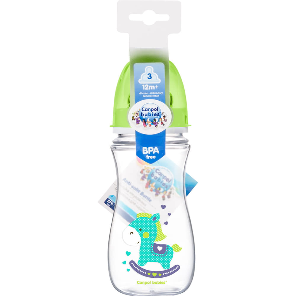 *Бутылочка Canpol с широким отверстием антиколиковая Easystart - Цветные зверята 35/204 300 мл *Бутылочка Canpol с широким отверстием антиколиковая Easystart - Цветные зверята 35/204 300 мл