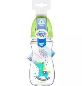 *Бутылочка Canpol с широким отверстием антиколиковая Easystart - Цветные зверята 35/204 300 мл