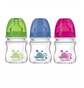 *Бутылочка Canpol с широким отверстием антиколиковая Easystart - Цветные зверята 35/205 120 мл