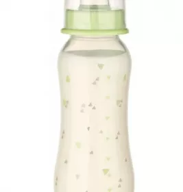 *Пляшечка Baby-nova Однокольорова пластмасова 240мл салатова