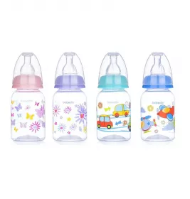 *Пляшечка 23302 Bebedor поліпропіленова з малюнком із силіконовою соскою середній потік 125 мл