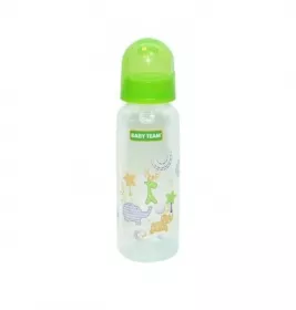 *Бутылочка Baby Team 1410 с силиконовой соской, 250 мл 0+