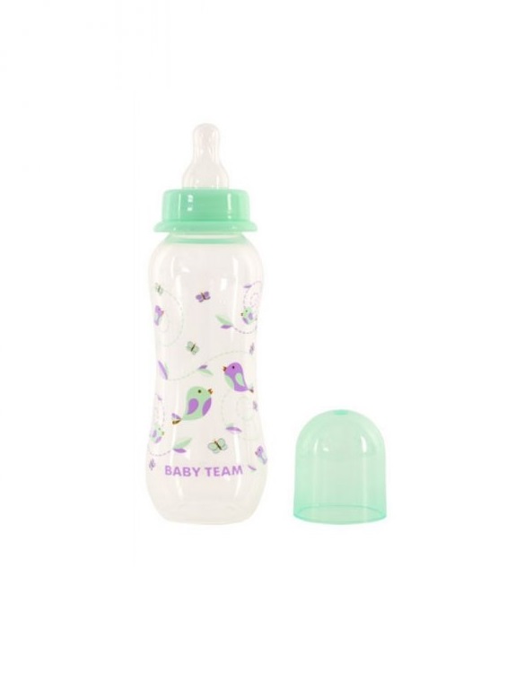 Бутылочка Baby Team 1121 с талией и силиконовой соской, 250 мл Бутылочка Baby Team 1121 с талией и силиконовой соской, 250 мл