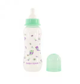 Бутылочка Baby Team 1121 с талией и силиконовой соской, 250 мл