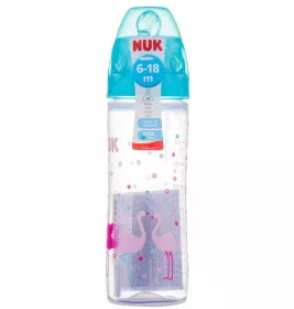 *Пляшечка Nuk Classic 10225141 з силіконовою соскою 250 мл (рожева)