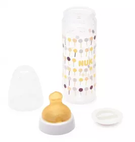 *Пляшечка Nuk Classic 10741646 з латексною соскою 250 мл