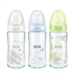 *Бутылочка Nuk First Choice Plus 10745070 (стекло) c силик соской 240 мл р1