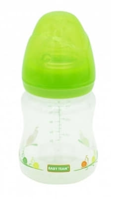*Пляшечка Baby Team 1005 з широким горлом і з талією 150 мл