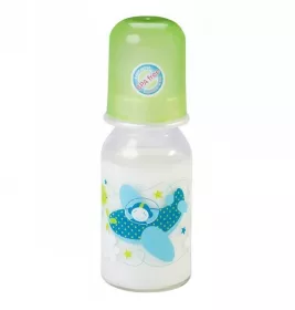 *Бутылочка Baby-nova 44605 Декор стеклянная 125 мл