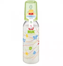 *Бутылочка Nuk 10741419 240мл + соска д/детей от 6мес