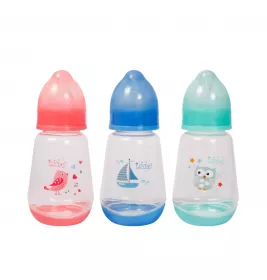 *Пляшечка Lindo антиколікова із силіконовою соскою 150 мл