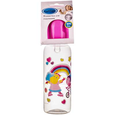 *Бутылочка Lindo с силиконовой соской 250 мл