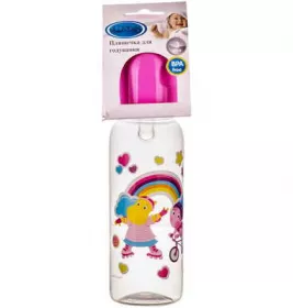 *Бутылочка Lindo с силиконовой соской 250 мл