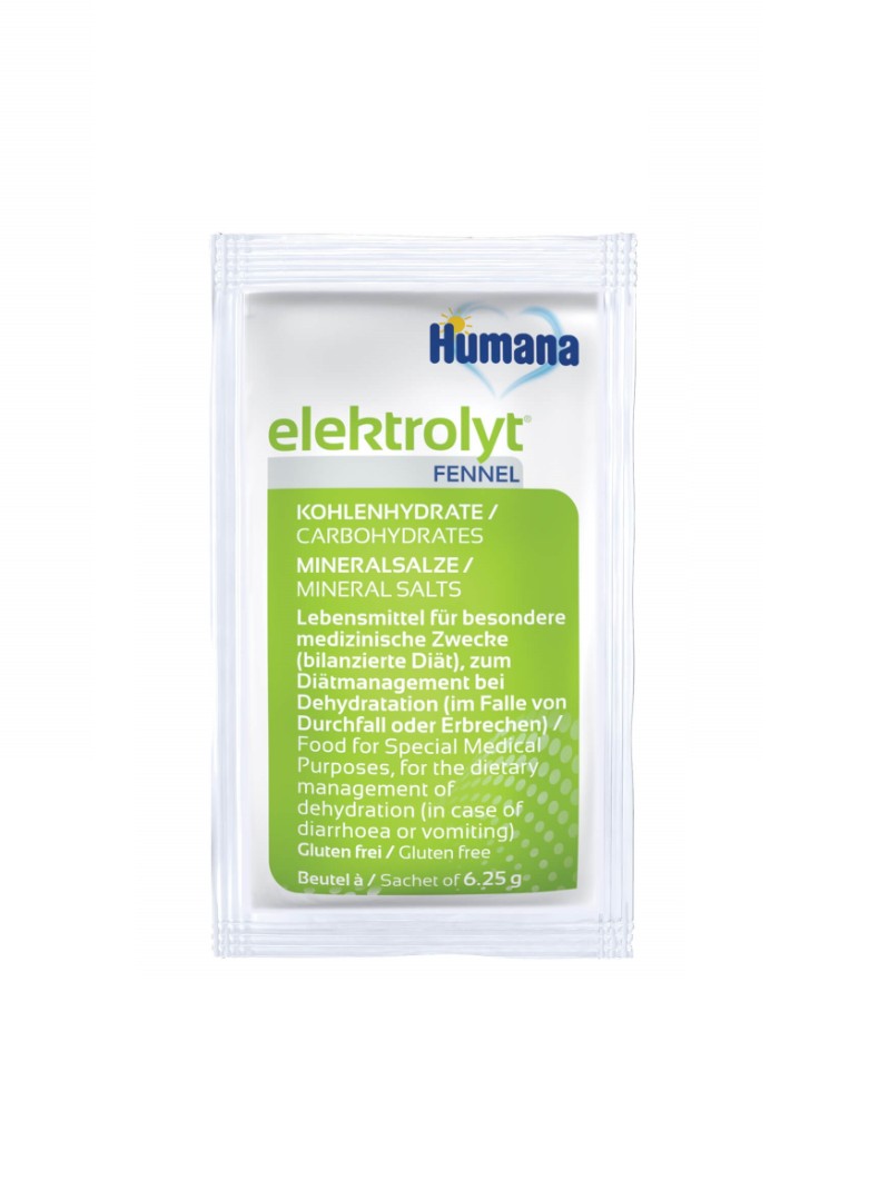 Смесь Humana Elektrolyt фенхель 6.25 г Смесь Humana Elektrolyt фенхель 6.25 г