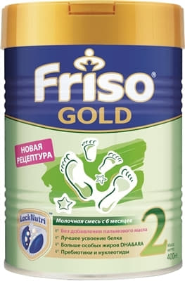 Суміш Friso Gold 2 LockNutri молочна від 6 до 12 міс. 400г