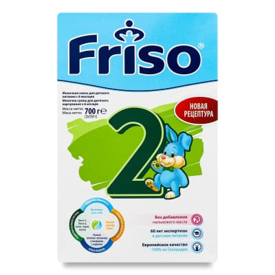 Суміш Friso 2 LockNutri суха мол.від 6 до 12 міс.700г