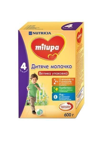 Смесь Milupa Заменитель грудного молока Milupa-4 600 г Смесь Milupa Заменитель грудного молока Milupa-4 600 г