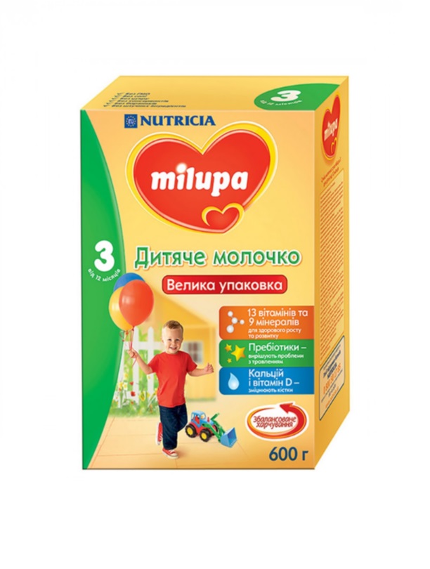 Суміш Milupa Замінник грудного молока Milupa-3 600 г