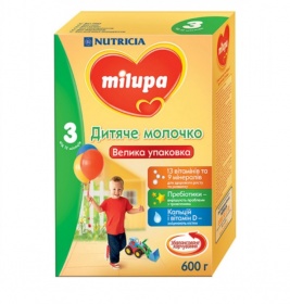 Суміш Milupa Замінник грудного молока Milupa-3 600 г