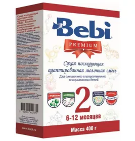 *Суміш Бебі Преміум-2 мол.від 6-12міс 400г