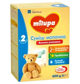 Смесь Milupa Заменитель грудного молока Milupa-2 600 г