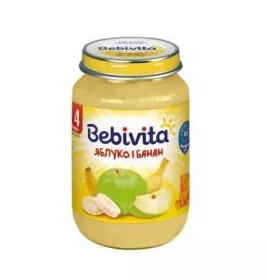 *Пюре Bebivita 1689 Яблуко і банан 190г