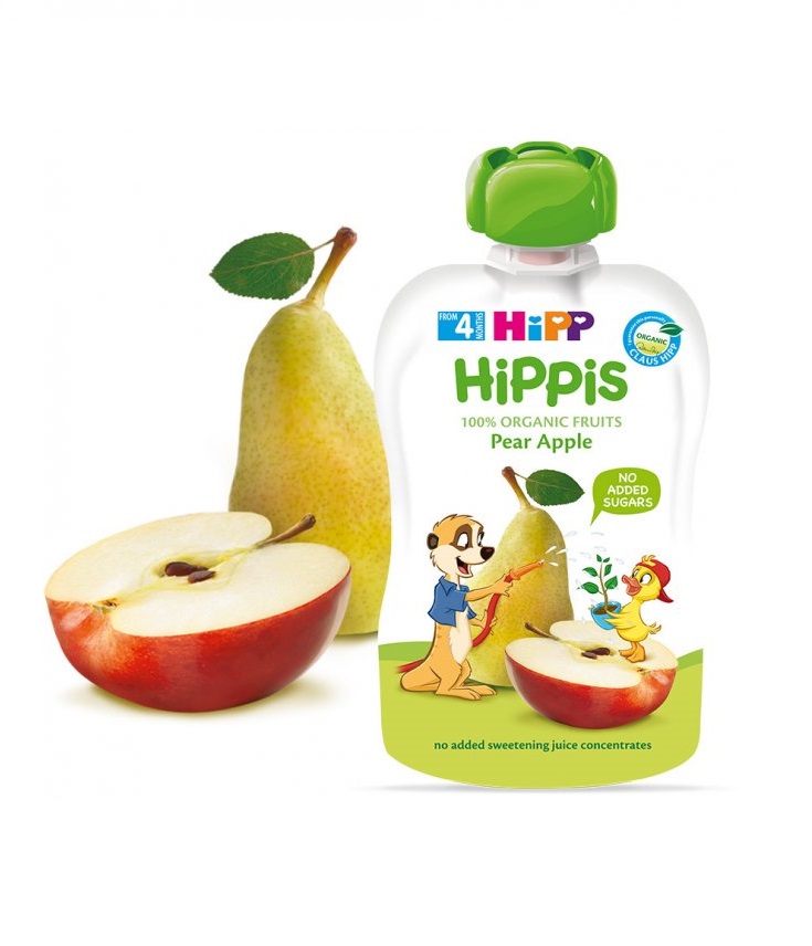 *Пюре HiPP 8572 Груша-яблуко 100 г (пауч)