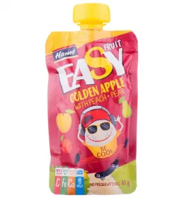 *Пюре Hame EasyFruit Яблоко с персиком, грушей и бананом с 5 мес, 110 г