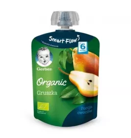 *Пюре Gerber Organic груша с 6 мес. 90 г (пауч)