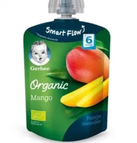 *Пюре Gerber Organic манго з 6 міс. 90 г (пауч)