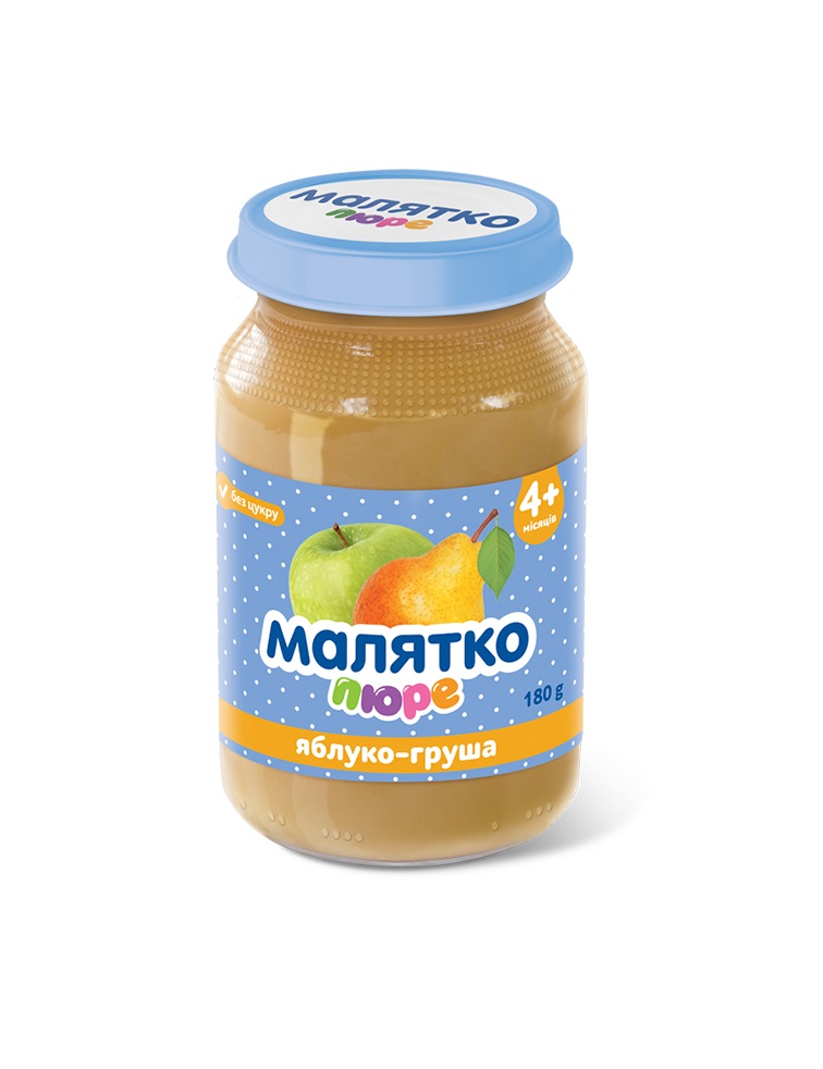 Пюре Малятко груша-яблоко стекло 180 г Пюре Малятко груша-яблоко стекло 180 г