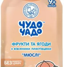 *Пюре Чудо-Чадо Мюсли фруктово-ягодные 90г (пауч)