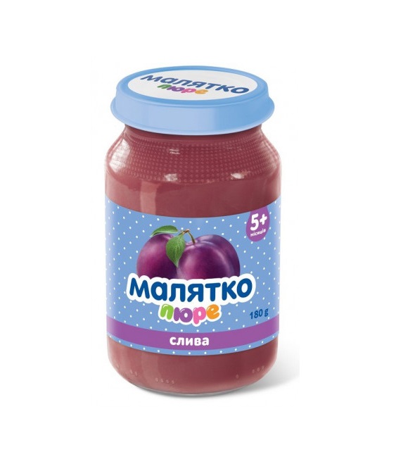 Пюре Малятко слива стекло 180 г Пюре Малятко слива стекло 180 г