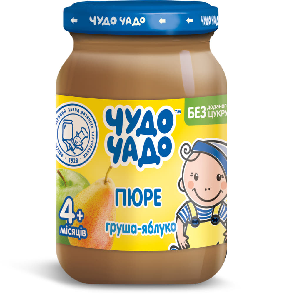 Пюре Чудо-чадо з груш і яблук без цукру 170 г