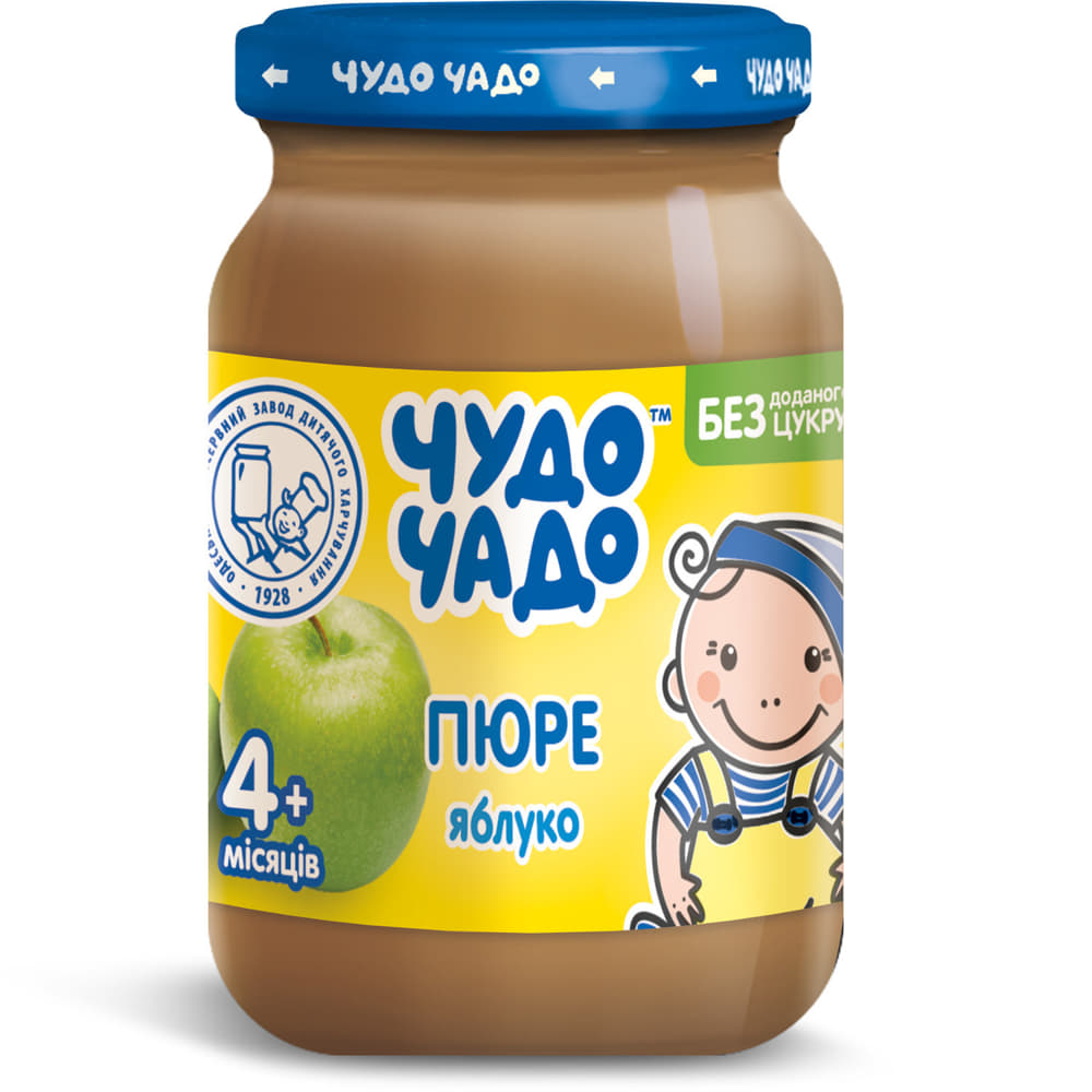 *Пюре Чудо-чадо з яблук без цукру 170 г