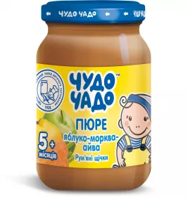 *Пюре Чудо-чадо из яблок, моркови и айвы с витамином С 170 г