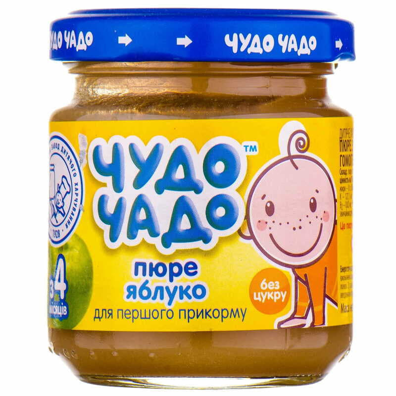 Пюре Чудо-чадо з яблук без цукру 90 г