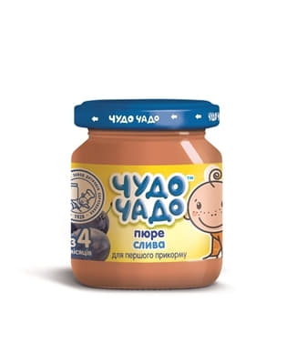 Пюре Чудо-чадо зі слив з цукром 90 г