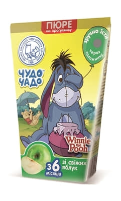 Пюре Чудо-чадо з яблук без цукру TWA 130 г