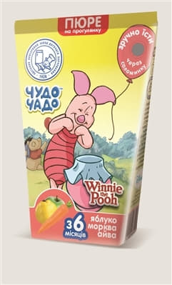 Пюре Чудо-чадо з яблук, моркви і айви з вітаміном С TWA 135 г