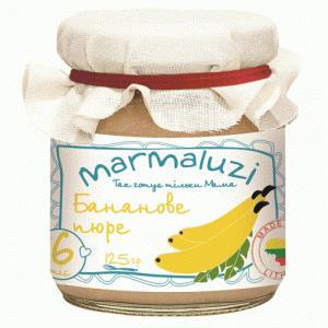 *Пюре Marmaluzi банан скло 125 г