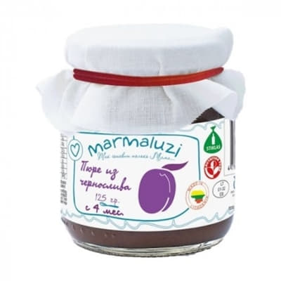 *Пюре Marmaluzi сушені сливи скло 125 г