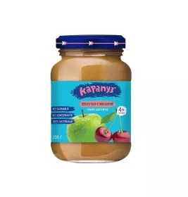Пюре Карапуз з яблук і вишень 200 г