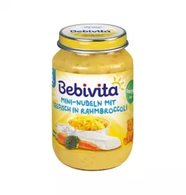 *Пюре Bebivita 1038 рибно-овочеве Міні-локшина з морською рибою і овочами 190 г