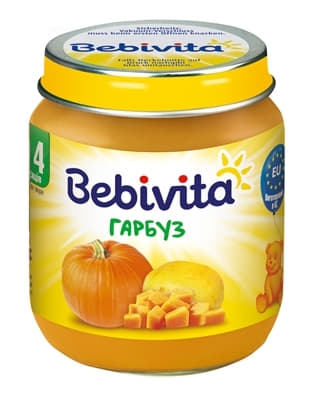*Пюре Bebivita 1830 Гарбуз 125 г