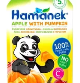 *Пюре Hamanek яблоко с тыквой 120 г (пауч)