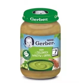 Суп-пюре Gerber з зеленими овочами та гречкою 190г